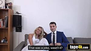 Типът с дълга чука загоряла блондинка булка, мъжът й е бесен. Н-не мога да повярвам, че се случва сега!