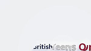 stunning british girl fucks herself with a toy until she cums