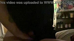 Pretty Woman In Fishnets Performs Striptease