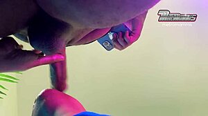 Dominican BBW from Bronx Gets BBC Throat Action