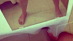 Intense masturbation with cumshot moans and pleasure