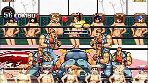 hentai mugen rogue gets gangbanged in doggystyle with creampie