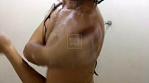 Guided masturbation with perfect ass in shower