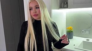 Young 18+ landlady in stockings craves sex. I’ve gotta help her out or pay up!