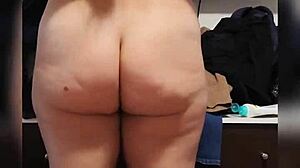 my wife after shower, big ass on display