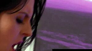 busty louise jenson in a 3-way, getting her pussy ruined hard