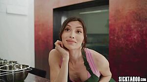 Leana Lovings Sucks Shemale Colleagues Before Hardcore Group Sex