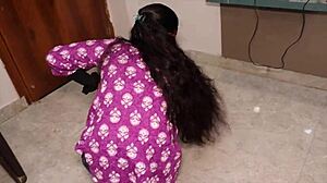 Damn, shy Indian girlfriend loses virginity in my bed!