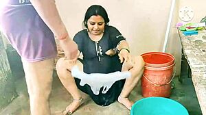 Indian Desi Mom Fucking Bathroom Hardcore Pussy