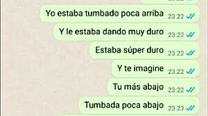 ラティーナの彼女がウェブチャットで精液を試して大好きになる