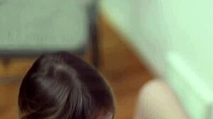 Tattooed Mormon Lesbian Tastes Pussy in Taboo Missionary Oral Session!