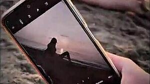 beautiful stranger gives me a blowjob on the public beach