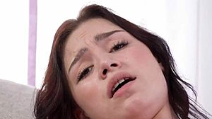 I solo hot brunette eva murkovsky masturbate with glass dildo