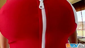 purepov newspaper girl with big tits gets fucked hard