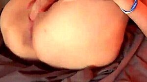 amazing horny blonde girl next door masturbates her small tits and ass