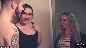 Hot Lesbian Chicks Sinn Sage and Aiden Starr Dominate Each Other's Pussies