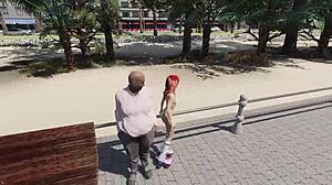 Caroline's Beach Fantasy: Skating And Masturbating Outdoors