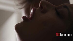 I, the curvy milf, teach the tiny 18+ how to really kiss with licking and fingering