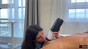 I got a powerful cumshot from my new toy!