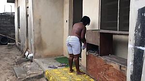 My fat ass neighbour loves fucking outdoor with big cocks 😈