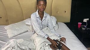 Beautiful african model feels nervous in casting interview