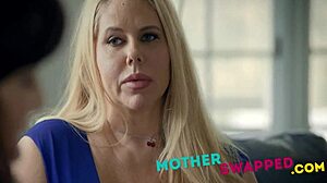 Stepmoms swap and bang needy stepsons in wild group action