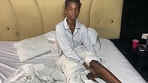 Beautiful african model feels nervous in casting interview