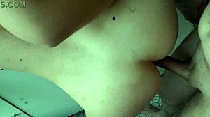 kitchen fuck with tight teen pussy creampie