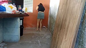 Hot Short Maid Fucks Me While Wife Is Away in House Area