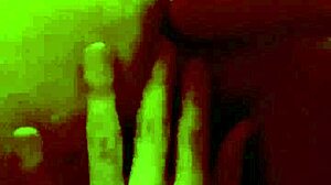 Asshole stretching in shower with big cock