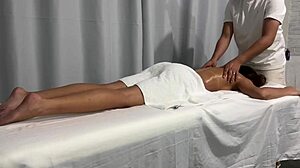 Husband Gives Intense Massage Then Fucks Young Wife With Small Waist