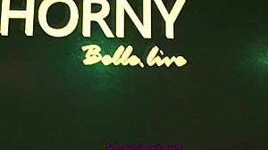 Russian brunette dives into shaved pussy intensely