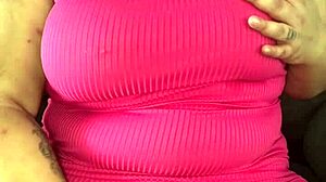 young girl touches herself on sofa