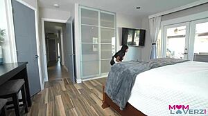 Asian MILF Maid Ember Snow Bent Over for Hardcore Doggystyle Fucking