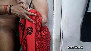 देसी भाभी साड़ी में जोर से चोदाई हुई