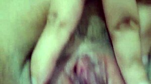 Brunette teen exhibits her big ass and touches herself on camera.