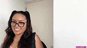 Linda, curvy Peruvian, tests new dildo while parents are out. Kassandra Miller’s wild ride!