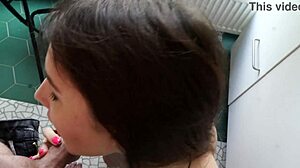 kitchen fuck with tight teen pussy creampie