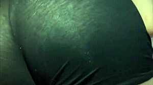 sleepover with my friend in mini black shorts