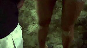 Latina Teases on Beach