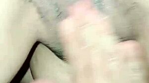 getting fucked doggystyle with ass up, loving the creampie squirt 😍