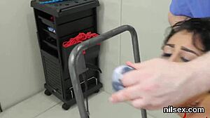 wacky kitten dragged to loony bin for brutal anal hole therapy