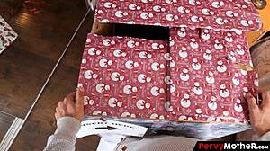 pervy mother in a box on christmas