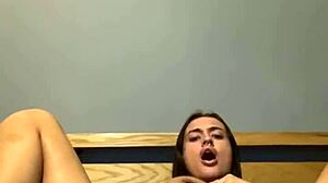 This goth teen is masturbating solo!