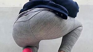 Boldly Flashing Tits in Public Garden