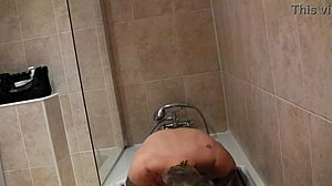 Hotel arse fuck with piss play for housewife orgasm!