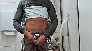 Exhibitionism blowjob turns into piss and fuck with brother