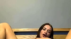 This goth teen is masturbating solo!