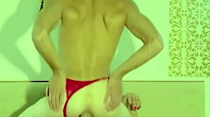 Naughty transsexual gets anal fucked to orgasm