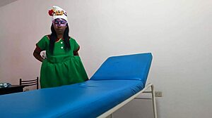 i'm dressed as a goblin in the massage parlor waiting for my boyfriend to fuck me.